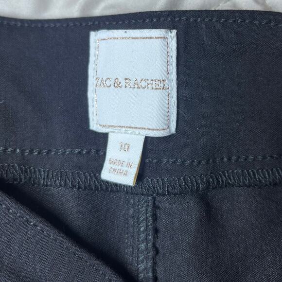 Zac & Rachel Black Wide Leg Pants Women's Size 10 - Picture 7 of 8